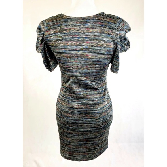 FOREVER 21 Silver Multi-Color Stretch Dress - Picture 4 of 5